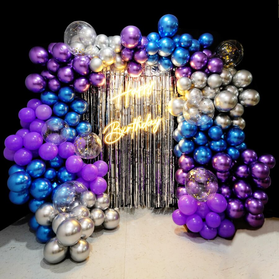 Blue Purple Symphony Birthday Celebration Decor