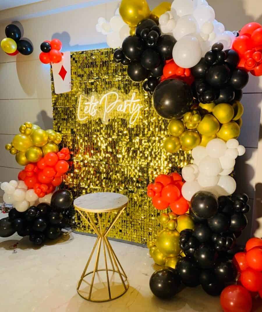 Sparkling Diwali Card Night Decor