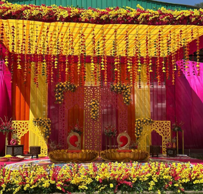 Haldi decoration in Gurgaon